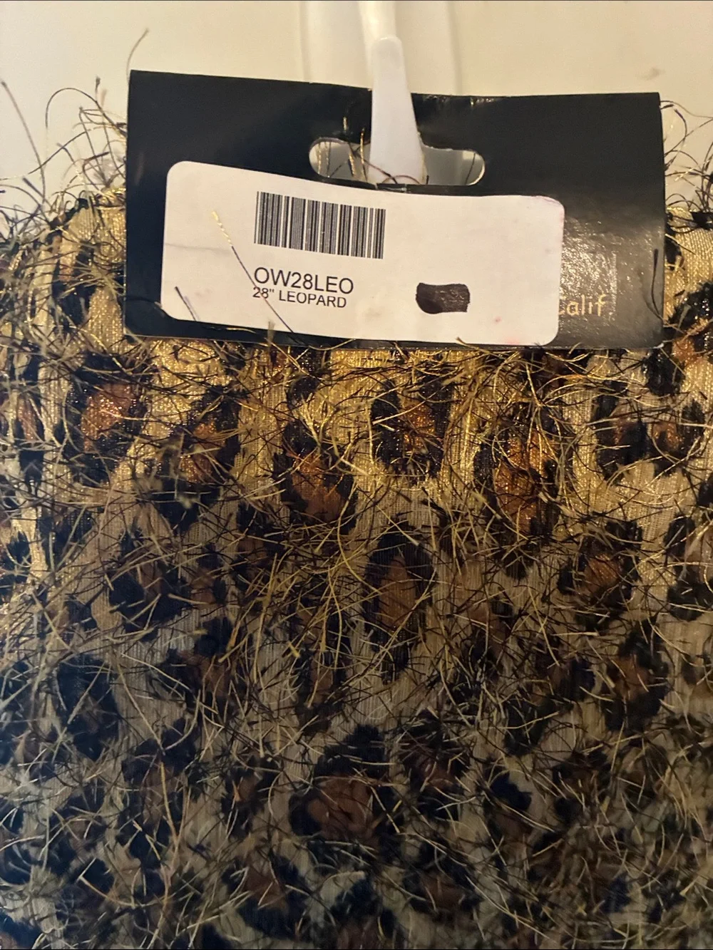 Leopard Print Decorative Tote in Gold and Black